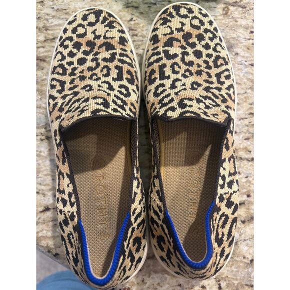Women’s Rothy’s The Original Slip On Sneaker Leopard Size 8.5 - Picture 3 of 6